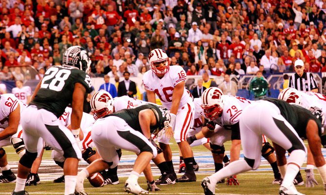 Wisconsin and Michigan State meet in the inaugural Big Ten Championship game at Lucas Oil Stadium December 3, 2011. The Badgers won 42-39. Photos by Sean Patrick Duross.