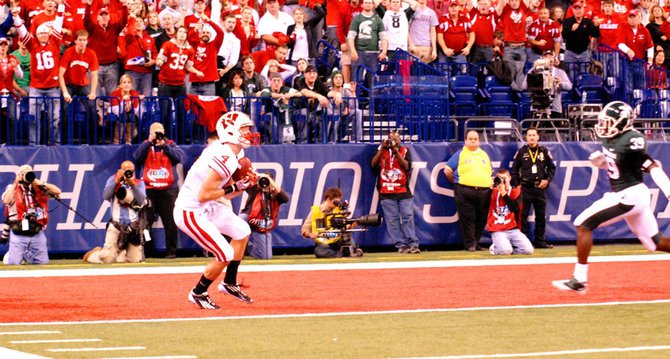 Wisconsin and Michigan State meet in the inaugural Big Ten Championship game at Lucas Oil Stadium December 3, 2011. The Badgers won 42-39. Photos by Sean Patrick Duross.
