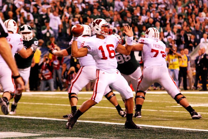 Wisconsin and Michigan State meet in the inaugural Big Ten Championship game at Lucas Oil Stadium December 3, 2011. The Badgers won 42-39. Photos by Sean Patrick Duross.