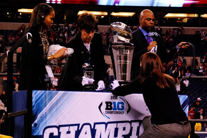 Wisconsin and Michigan State meet in the inaugural Big Ten Championship game at Lucas Oil Stadium December 3, 2011. The Badgers won 42-39. Photos by Sean Patrick Duross.