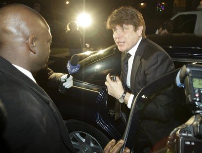 Former Illinois Gov. Blagojevich arrives at his home in Chicago Former Illinois Gov. Blagojevich arrives at his home in Chicago