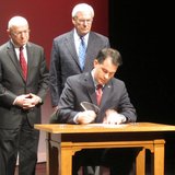 Governor Walker signs a bill diversifying the UW Board of Regents. Governor Walker signs a bill diversifying the UW Board of Regents.