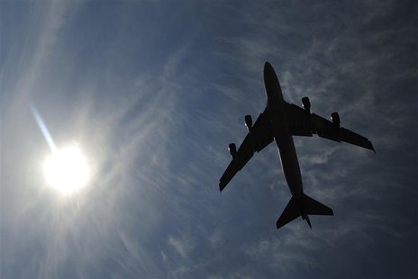 A jumbo jet takes off shortly after midday from Heathrow Airport in west London A jumbo jet takes off shortly after midday from Heathrow Airport in west London