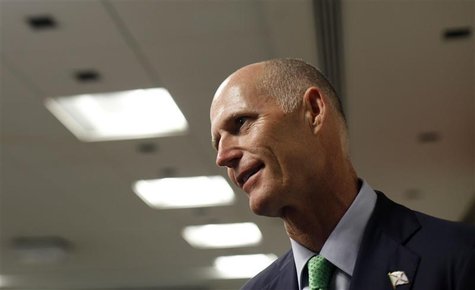 Florida governor Scott attends a news conference in Sao Paulo Florida governor Scott attends a news conference in Sao Paulo