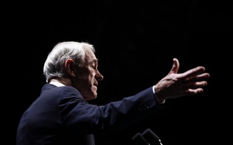 Republican presidential candidate and Congressman Ron Paul speaks at the annual Republican Party of Iowa Ronald Reagan Dinner in Des Moines, Republican presidential candidate and Congressman Ron Paul speaks at the annual Republican Party of Iowa Ronald Reagan Dinner in Des Moines,