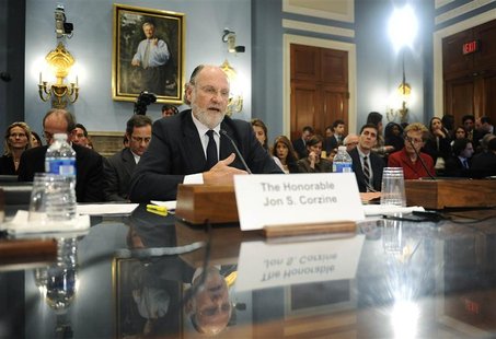 Corzine testifies about the MF Global bankruptcy during a hearing before the House Agriculture Committee on Capitol Hill in Washington Corzine testifies about the MF Global bankruptcy during a hearing before the House Agriculture Committee on Capitol Hill in Washington