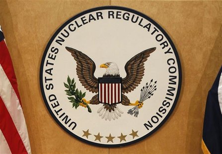 A U.S. Nuclear Regulatory Commission sign is pictured at the headquarters building in Rockville A U.S. Nuclear Regulatory Commission sign is pictured at the headquarters building in Rockville