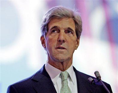 U.S. Senator John Kerry attends a walk-through before the 2008 Democratic National Convention in Denver U.S. Senator John Kerry attends a walk-through before the 2008 Democratic National Convention in Denver