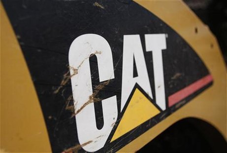 The Caterpillar logo is seen on a tractor in Gilbert The Caterpillar logo is seen on a tractor in Gilbert