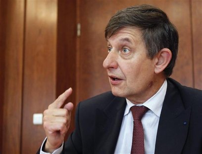 Jean-Pierre Jouyet, head of the French markets regulator AMF, speaks during an interview with Reuters in Paris Jean-Pierre Jouyet, head of the French markets regulator AMF, speaks during an interview with Reuters in Paris