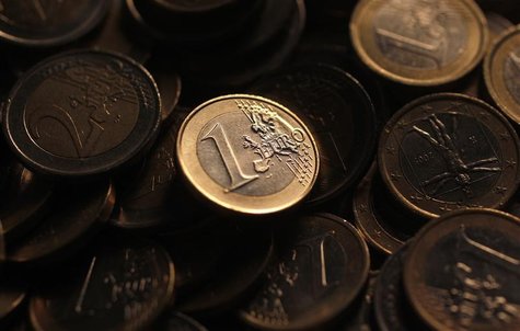 Euro coins are seen in this photo illustration taken in Rome Euro coins are seen in this photo illustration taken in Rome