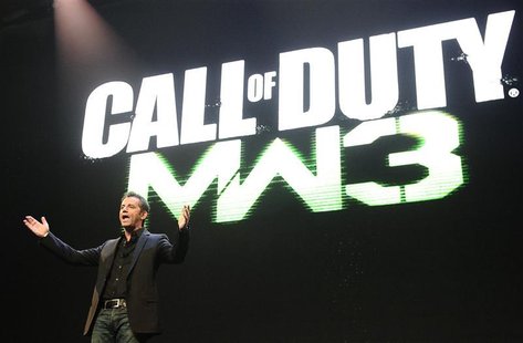 Activision Publishing CEO Eric Hirshberg speaks during the premiere of the video game "Call of Duty: Modern Warfare 3" in Los Angeles Activision Publishing CEO Eric Hirshberg speaks during the premiere of the video game "Call of Duty: Modern Warfare 3" in Los Angeles