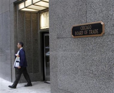 A trader walks out of the CME group at the Chicago Board of Trade in Chicago A trader walks out of the CME group at the Chicago Board of Trade in Chicago