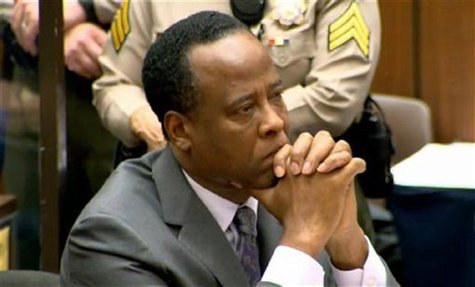 Dr. Conrad Murray listens as Judge Michael Pastor sentences him to four years in county jail for his involuntary manslaughter conviction of Dr. Conrad Murray listens as Judge Michael Pastor sentences him to four years in county jail for his involuntary manslaughter conviction of
