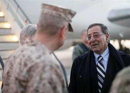 U.S. Secretary of Defense Panetta is greeted by General Allen as he arrives in Kabul U.S. Secretary of Defense Panetta is greeted by General Allen as he arrives in Kabul
