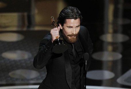 British actor Christian Bale accepts the Oscar for best supporting actor during the 83rd Academy Awards in Hollywood British actor Christian Bale accepts the Oscar for best supporting actor during the 83rd Academy Awards in Hollywood
