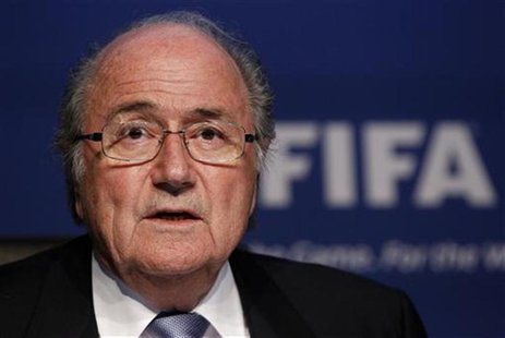 FIFA President Blatter addresses a news conference in Zurich FIFA President Blatter addresses a news conference in Zurich