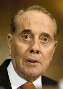Former Senate Leader Bob Dole at Senate committee on Capitol Hill in Washington Former Senate Leader Bob Dole at Senate committee on Capitol Hill in Washington