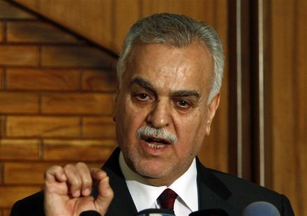 Iraq's vice presidential nominee Tareq al-Hashemi speaks at a news conference in Baghdad Iraq's vice presidential nominee Tareq al-Hashemi speaks at a news conference in Baghdad