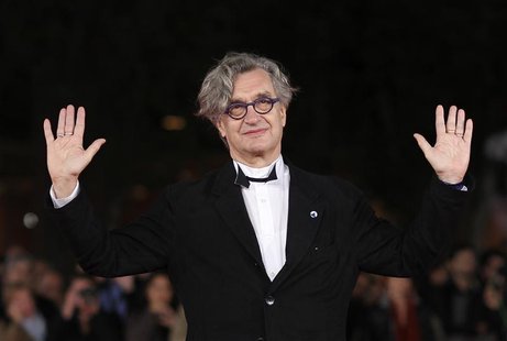 Director Wim Wenders arrives during a red carpet of his movie "Pina" at the Rome Film Festival