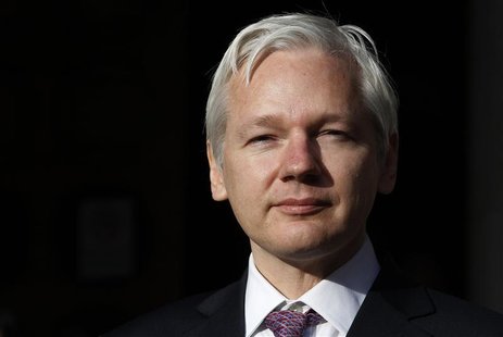WikiLeaks founder Julian Assange speaks to the media outside the High Court in London WikiLeaks founder Julian Assange speaks to the media outside the High Court in London
