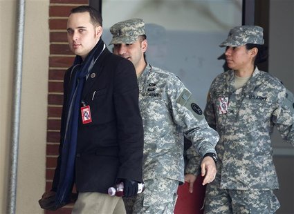 Lamo, former computer hacker who informed authorities about PFC Manning, departs from a military Magistrate Court facility at Fort Meade Lamo, former computer hacker who informed authorities about PFC Manning, departs from a military Magistrate Court facility at Fort Meade