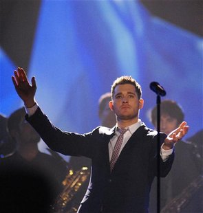 Michael Buble performs during the Juno Awards at Mile One Centre in St. John's Michael Buble performs during the Juno Awards at Mile One Centre in St. John's