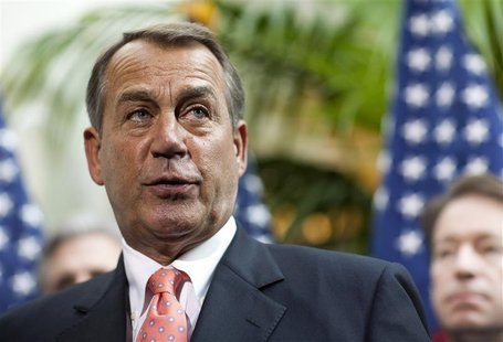 Speaker of the House John Boehner arrives to speak with the media after a meeting on legislative business with fellow Republicans on Capitol Speaker of the House John Boehner arrives to speak with the media after a meeting on legislative business with fellow Republicans on Capitol