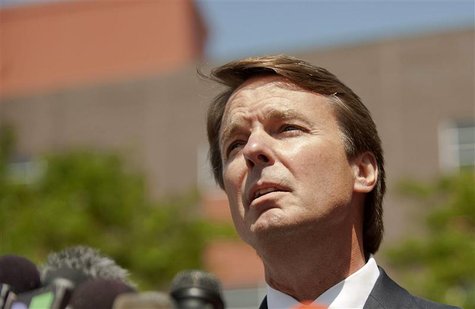 Former U.S. Democratic presidential hopeful Edwards makes a brief statement to the press outside of the U.S. District Court in Winston-Salem Former U.S. Democratic presidential hopeful Edwards makes a brief statement to the press outside of the U.S. District Court in Winston-Salem