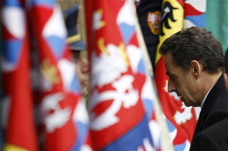 France's President Sarkozy arrives to attend the funeral ceremony for the late former President Vaclav Havel at Prague Castle's St. Vitus Ca France's President Sarkozy arrives to attend the funeral ceremony for the late former President Vaclav Havel at Prague Castle's St. Vitus Ca