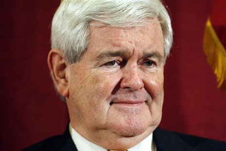 Republican presidential candidate and former U.S. Speaker of the House Newt Gingrich is seen during a capaign event in Manchester Republican presidential candidate and former U.S. Speaker of the House Newt Gingrich is seen during a capaign event in Manchester