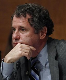 U.S. Senate Banking Subcommittee Chairman Sen. Sherrod Brown listens during a hearing in Washington U.S. Senate Banking Subcommittee Chairman Sen. Sherrod Brown listens during a hearing in Washington