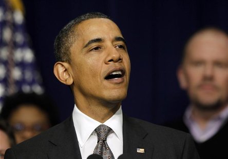 U.S. President Barack Obama speaks on payroll tax cuts in Washington U.S. President Barack Obama speaks on payroll tax cuts in Washington