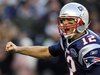 New England Patriots quarterback Brady reacts after completing a touchdown pass against the Buffalo Bills during the fourth quarter of their