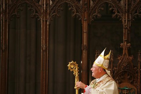 Archbishop Timothy Dolan participates in Mass of Installation ceremony at St. Patrick's Cathedral in New York Archbishop Timothy Dolan participates in Mass of Installation ceremony at St. Patrick's Cathedral in New York