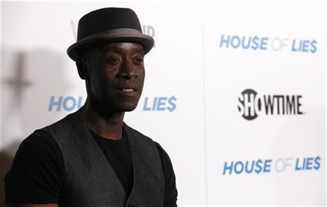 Cheadle poses at the premiere for the television series "House of Lies" in Los Angeles Cheadle poses at the premiere for the television series "House of Lies" in Los Angeles