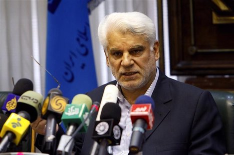 Governor of the Central Bank of Iran Mahmoud Bahmani speaks with journalists during a news conference in Tehran Governor of the Central Bank of Iran Mahmoud Bahmani speaks with journalists during a news conference in Tehran