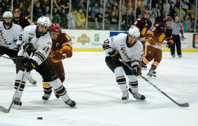 The #8 Broncos host #1 Minnesota-Duluth, 01/06/12. The Bulldogs prevailed 4-1. Photos by Sean Patrick Duross.
