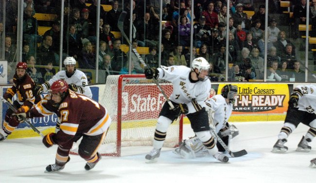 The #8 Broncos host #1 Minnesota-Duluth, 01/06/12. The Bulldogs prevailed 4-1. Photos by Sean Patrick Duross.
