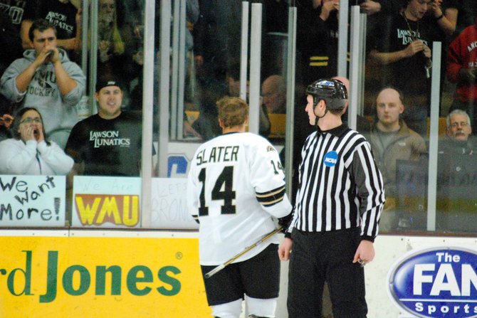 The #8 Broncos host #1 Minnesota-Duluth, 01/06/12. The Bulldogs prevailed 4-1. Photos by Sean Patrick Duross.