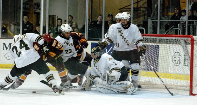 The #8 Broncos host #1 Minnesota-Duluth, 01/06/12. The Bulldogs prevailed 4-1. Photos by Sean Patrick Duross.
