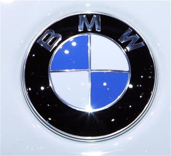 The BMW logo is displayed during the second media day of the 80th Geneva Car Show at the Palexpo in Geneva The BMW logo is displayed during the second media day of the 80th Geneva Car Show at the Palexpo in Geneva