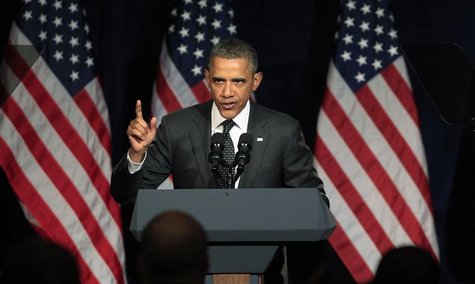 U.S. President Barack Obama speaks at a campaign event in Washington U.S. President Barack Obama speaks at a campaign event in Washington
