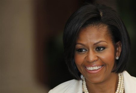 US first lady Obama smiles during a roundtable discussion with Mexican leaders in Mexico City US first lady Obama smiles during a roundtable discussion with Mexican leaders in Mexico City