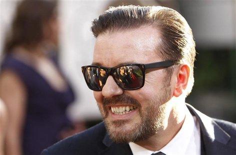 Golden Globe Awards host Ricky Gervais arrives at the 68th annual Golden Globes Awards in Beverly Hill Golden Globe Awards host Ricky Gervais arrives at the 68th annual Golden Globes Awards in Beverly Hill