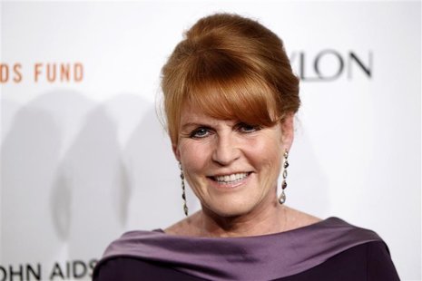 Sarah Ferguson, Britain's Duchess of York, arrives at a benefit for the Elton John AIDS Foundation in New York Sarah Ferguson, Britain's Duchess of York, arrives at a benefit for the Elton John AIDS Foundation in New York