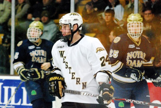 #10 Western Michigan hosts #3 Notre Dame, 01/14/12. The Broncos defeated the Irish 3-1.  Photos by Sean Patrick Duross.