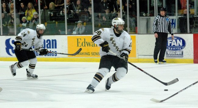 #10 Western Michigan hosts #3 Notre Dame, 01/14/12. The Broncos defeated the Irish 3-1.  Photos by Sean Patrick Duross.