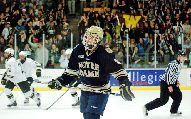 #10 Western Michigan hosts #3 Notre Dame, 01/14/12. The Broncos defeated the Irish 3-1.  Photos by Sean Patrick Duross.