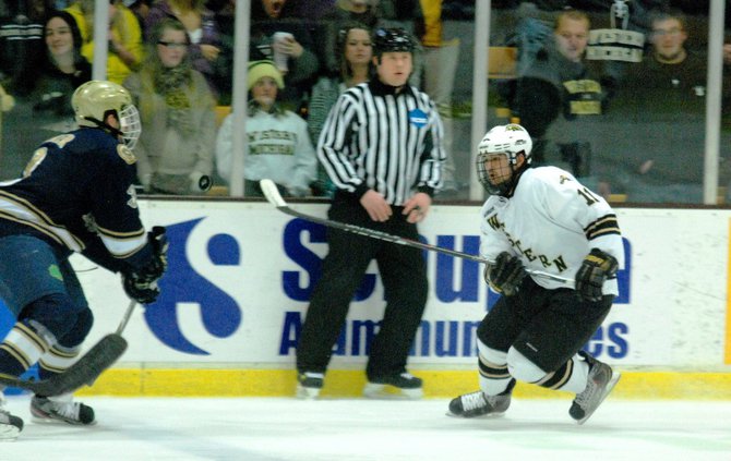 #10 Western Michigan hosts #3 Notre Dame, 01/14/12. The Broncos defeated the Irish 3-1. Photos by Sean Patrick Duross.